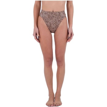 Hurley Max Leopard Moderate Tab Side bikini bottom - Brown (Brown Sugar)
