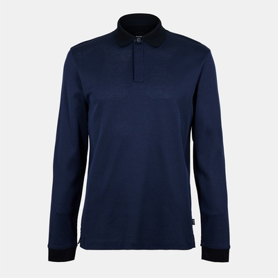 Boss Men's HBB HPado 431 Long-Sleeve Polo - Dark Blue 404
