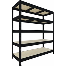 Biedrax Regál 60 x 240 x 177 cm 5 polic černý