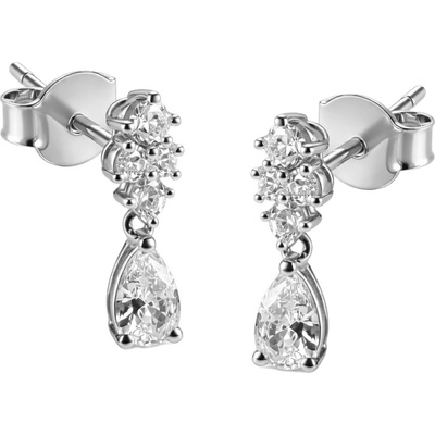 Guess Trblietavé strieborné náušnice Jardin JSBE04496JWRHT/U