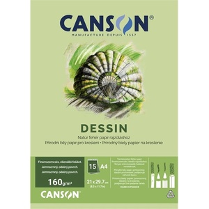 Canson Canon A4 160g, 15 листа блок хартия за рисуване C602308000 (C602308000)
