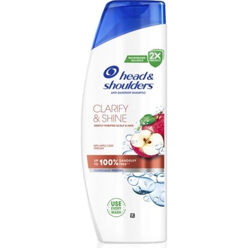Head & Shoulders Clarify&Shine Apple Cider šampon proti lupům 400 ml