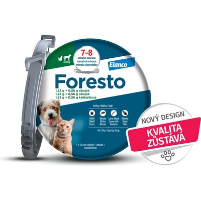 Foresto obojek pro malé psy a kočky do 8 kg 38 cm – Zbozi.Blesk.cz