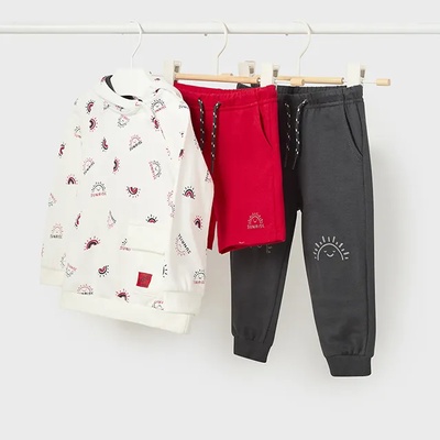 Mayoral Анцуг от 3 части за бебе момче в червено Майорал