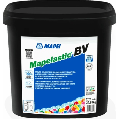 MAPEI Mapelastic BV dvojzložková hydroizolačná malta na podzemné konštrukcie 24.88 kg (zložka A 16.05 kg + zložka B 8.83 kg)