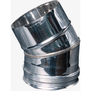 ArtKamin Димоотводно коляно инокс 30° - Ф130 (ki30bi)