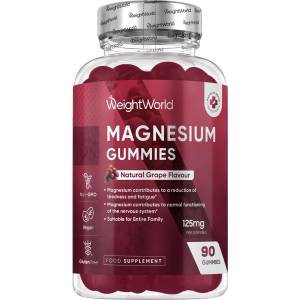WeightWorld Magnesium Gummies, 125 mg, 90 желирани таблетки, Weight World (127209 WW)