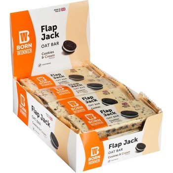 Born Winner Flap Jack Oat Bar | with Topping [12 x 100 грама] Бисквити с крем