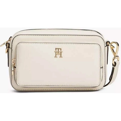 Tommy Hilfiger dámská kabelka crossbody Monogram krémová s kapsou