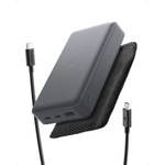 Spigen Външна батерия с 2xUSB-C и 1xUSB-A изходи и технология за бързо зареждане - Spigen EA3030 Essential Power Bank 30W 30000 mAh (сив) (ABA09436)