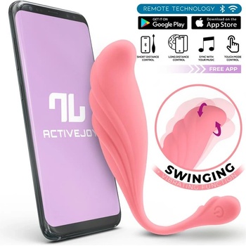 INTOYOU App Series Vibrating & Swinging Egg with App Pink