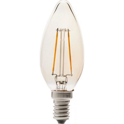 FARO LED žárovka svíčka filament AMBER E14 2W 2200K