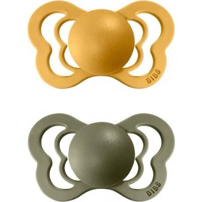 Bibs Couture kaučuk dudlík anatomický 2ks honey bee olive