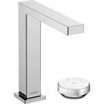 Hansgrohe Tecturis E - Смесител за умивалник със сифон, монтаж с 2 отвора, CoolStart, EcoSmart+, хром 73053000 (73053000)