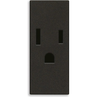 Vimar 30242. G Контакт Linea 2P+E 15A USA SICURY, 1М, Black, (VM30242.G)