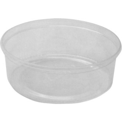 Plastová miska oválná průhledná s víčkem 1500 ml (PP) (25 ks)