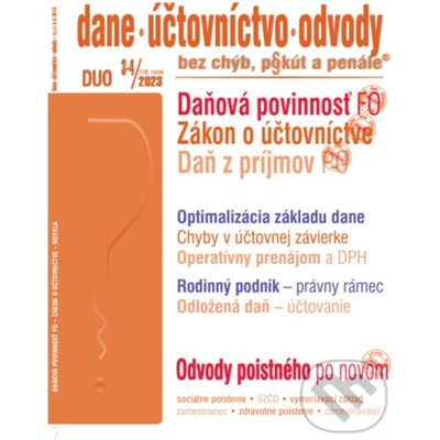 Dane, účtovníctvo, odvody bez chýb, pokút a penále č. 3-4 / 2023 - Daňová povinnosť fyzickej osoby - Poradca s.r.o.