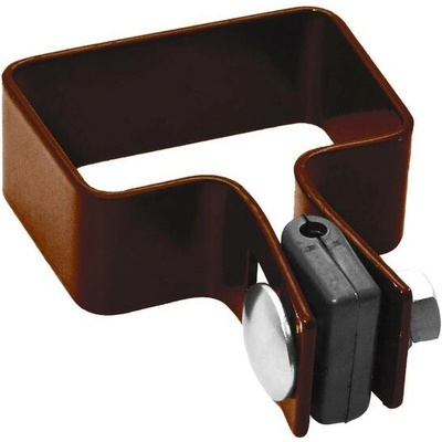 EKOfence Objímka koncová na plotový stĺpik ZnPVC 60x40mm hnedá 15776