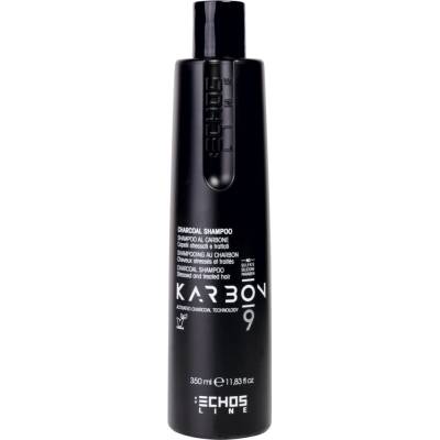 Echosline Karbon 9 šampon s aktivním uhlím na namáhané vlasy 350 ml