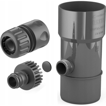 Bryza Zberač dažďovej vody Ø 110 mm s 1" závitom RAL 7021 antracit