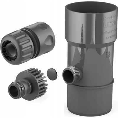 Bryza Zberač dažďovej vody Ø 110 mm s 1" závitom RAL 7021 antracit