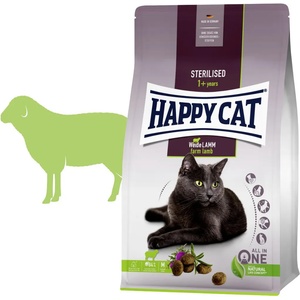 Happy Cat Sterilised Weide-Lamm / Ягне 4 кг