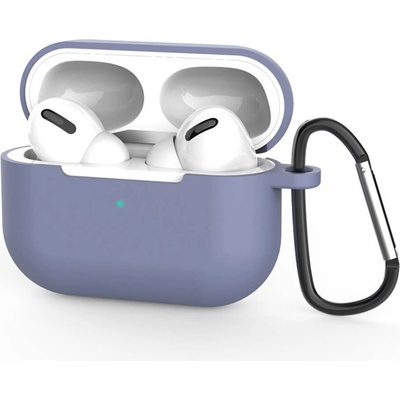 Techsuit Силиконов калъф с карабинер за Apple Airpods Pro 3 - Techsuit Silicone Case (син) (KF2356308)