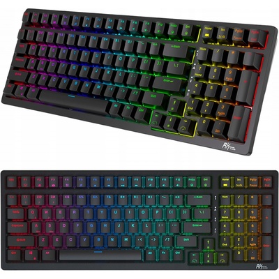 Royal Kludge RK98 RGB Red switch black