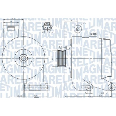 Generátor MAGNETI MARELLI 063731931010