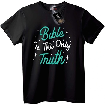 NOONEBRAND Тениска Библията е Истината - 2XL, Black