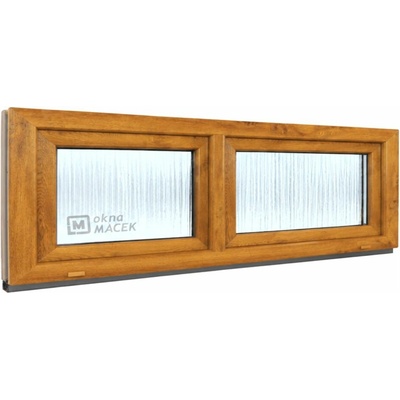 Kömmerling 70 Ad S/S 2100 X 500 mm Winchester/Winchester oboustranně Sklo Ornamentální kůra čirá Neotevíratelné