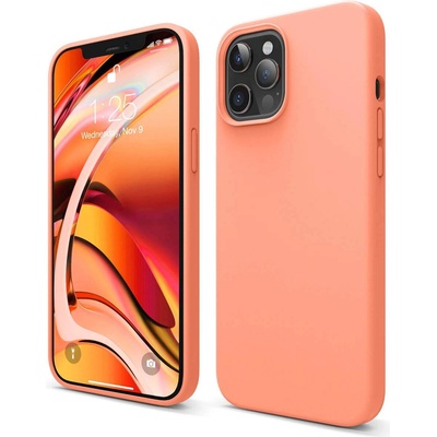 elago Soft Silicone Case - силиконов (TPU) калъф за iPhone 12 Pro Max (оранжев)