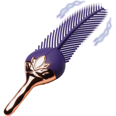 Master Series The Tickler Vibrating Silicone Feather Tickler