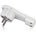 Commel Щепсел плосък бял 16a 2p+t ip20 - c290-501 (c290-501)