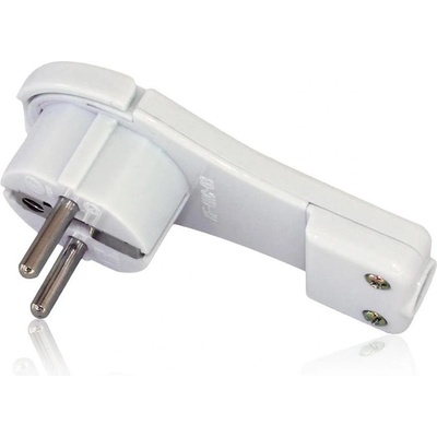 Commel Щепсел плосък бял 16a 2p+t ip20 - c290-501 (c290-501)