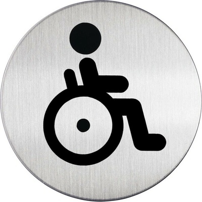 Piktogram WC vozíčkáři - kruh 83mm