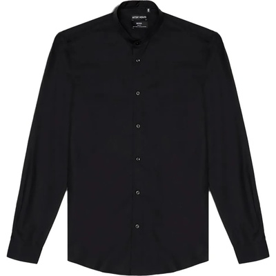 Antony Morato Риза с дълъг ръкав Antony morato MMSL00631-FA400078-9000 Seoul Slim Fit Long Sleeve Shirt - Black