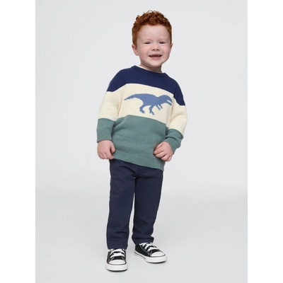GAP Baby natahovací khaki kalhoty Tmavě modrá