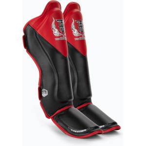 Top King Протектори за подбедрици и стъпала Top King Shin Guards Blend black/red