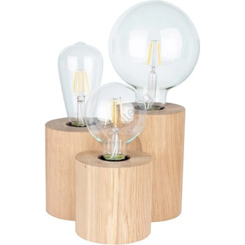 Image 1 of SPOT Light 2266374 - Настолна лампа VINCENT 3xE27/15W/230V дъб (SP0580)