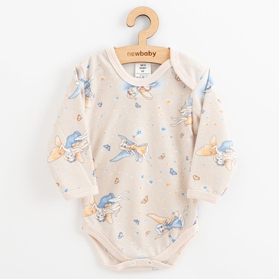 Dojčenské bavlnené body s dlhým rukávom New Baby Víla