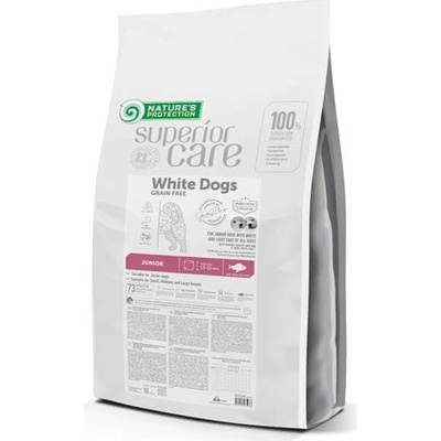 Nature's Protection Superior Care Dog Dry White Dogs Junior Grain Free White Fish 10 kg
