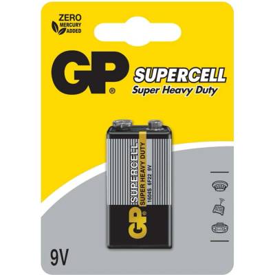 GP Batteries Батерия цинкова, gp, bm-1604s-b, 6f22, 9v, 1бр (gp-bm-1604s-b)