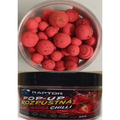 Raptor Baits POP-UP rozpustné 100 ml Jahoda CHilli