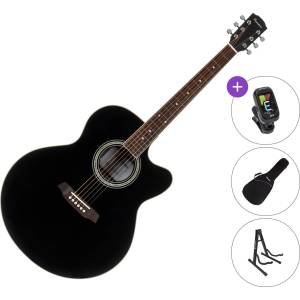 Pasadena PJC-350 Premium SET Black Джъмбо китара