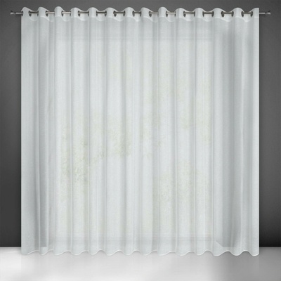 EUROFIRANY ZÁCLONA NA KRÚŽKOCH LEXY 300 CM X 250 CM BIELA