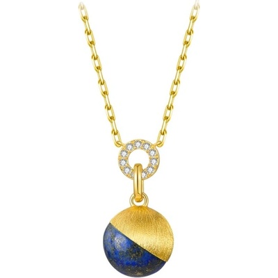 JAY Náhrdelník s lapis lazuli a zirkony JAY-0184-ZS61245 Modrá