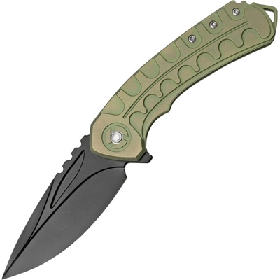 Bestech BUWAYA M390, Black Stonewashed, Tianium, Retro Green BT2203D