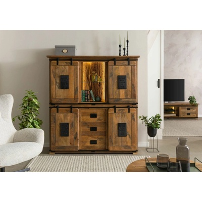 Bighome Iron Lux Altholz 150x45x160 cm