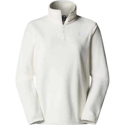 The North Face Дамски поларен пуловер The North Face Women's Glacier Fleece 1/4 Zip Jacket Fleece jumper - White Dune (105-6474-0612)